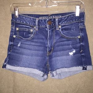 High-Waisted Denim Shorts